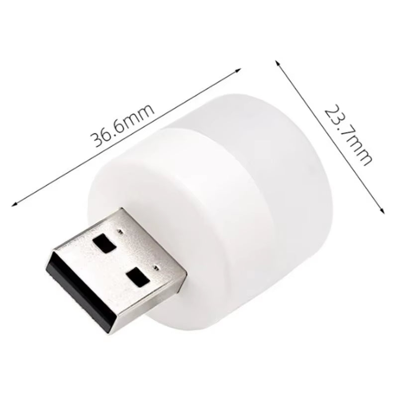 4Pcs USB Night Light Eye Protection Mini Bedside Socket Night Light Emergency Light Atmosphere Light Portable Led Night Light