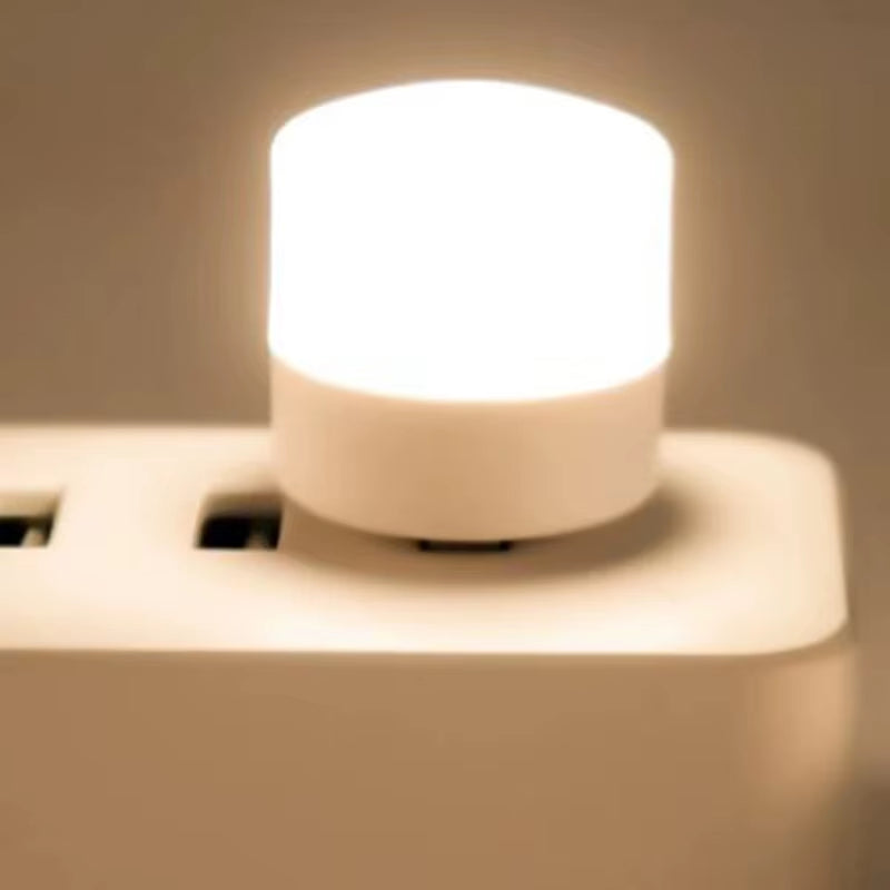 4Pcs USB Night Light Eye Protection Mini Bedside Socket Night Light Emergency Light Atmosphere Light Portable Led Night Light