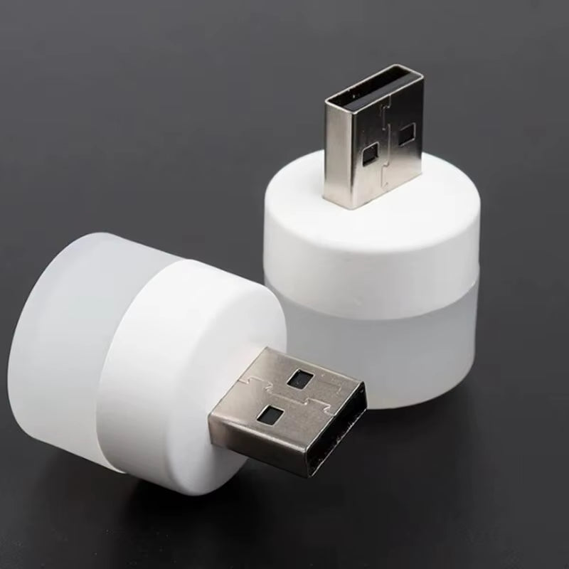 4Pcs USB Night Light Eye Protection Mini Bedside Socket Night Light Emergency Light Atmosphere Light Portable Led Night Light