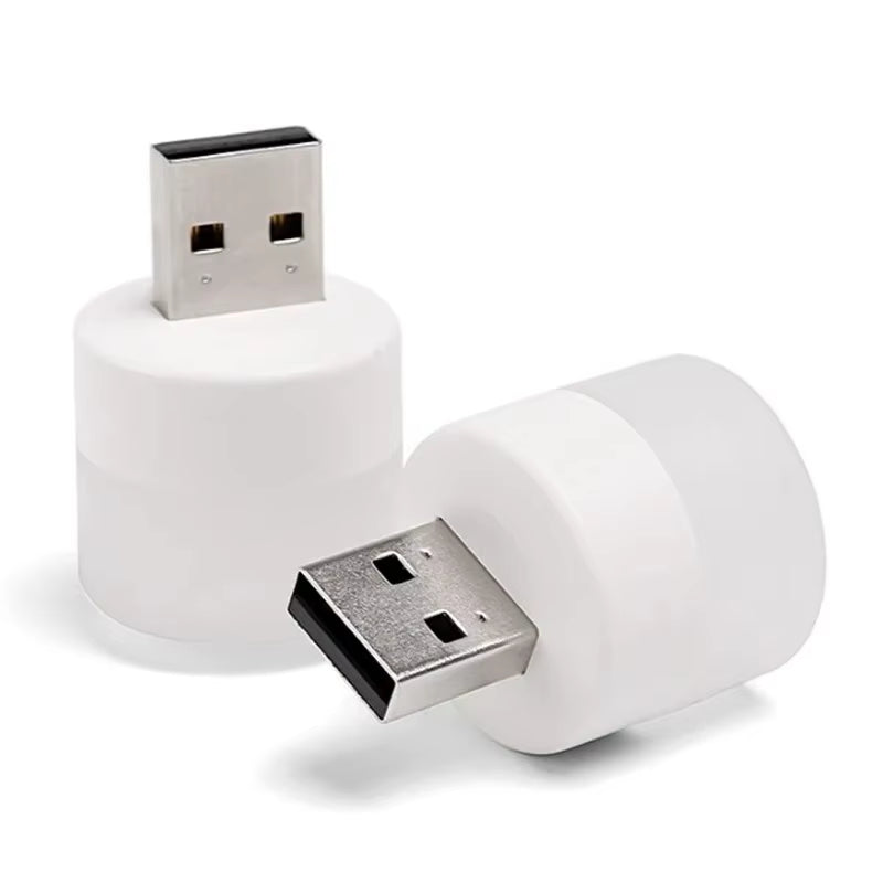 4Pcs USB Night Light Eye Protection Mini Bedside Socket Night Light Emergency Light Atmosphere Light Portable Led Night Light
