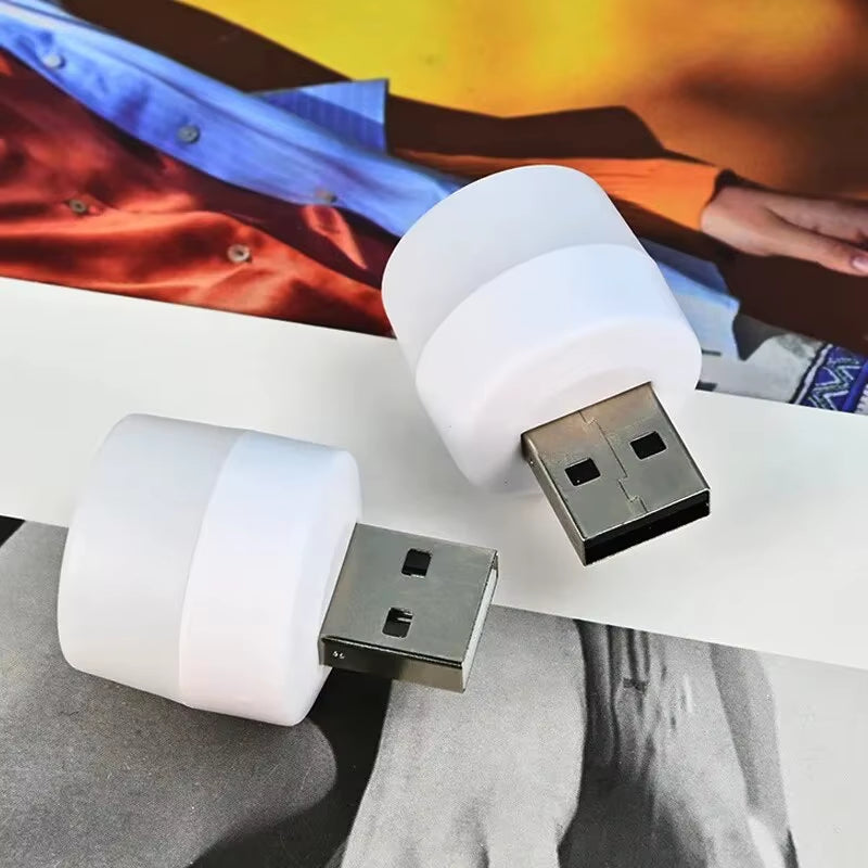 4Pcs USB Night Light Eye Protection Mini Bedside Socket Night Light Emergency Light Atmosphere Light Portable Led Night Light