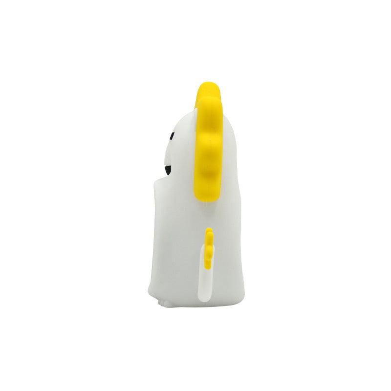 Alarm Clock LED Silicone Night Lamp