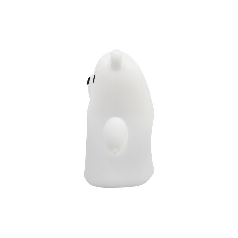 Alarm Clock LED Silicone Night Lamp