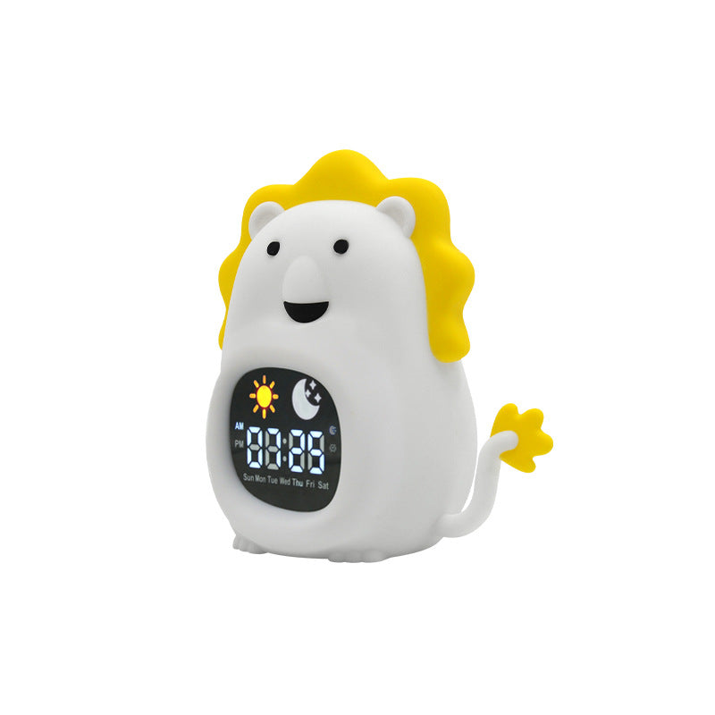 Alarm Clock LED Silicone Night Lamp