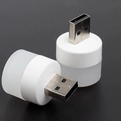 4Pcs USB Night Light Eye Protection Mini Bedside Socket Night Light Emergency Light Atmosphere Light Portable Led Night Light