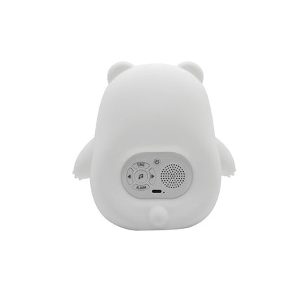 Alarm Clock LED Silicone Night Lamp